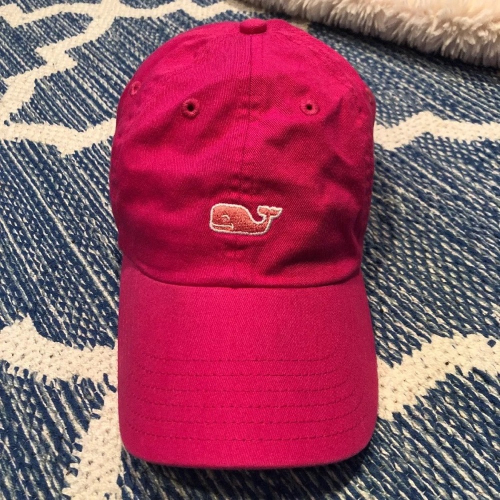 Vineyard Vines hot pink baseball hat